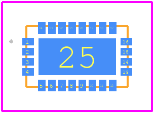 SKY85747-11 - Skyworks PCB footprint - Other - Other - 24-Pin LGA