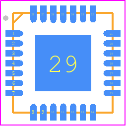 BU97960MUV-E2 - ROHM Semiconductor PCB footprint - Quad Flat No-Lead - Quad Flat No-Lead - VQFN028V5050-1