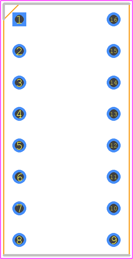 4-1571551-4 - TE Connectivity PCB footprint - Dual-In-Line Sockets - Dual-In-Line Sockets - 4-1571551-4_2021