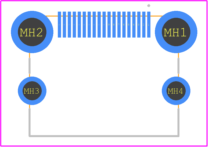 2086588131 - Molex PCB footprint - Other - Other - 2086588131-1
