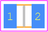 GLF251812T1R0M - TDK PCB footprint - Inductors Chip - Inductors Chip - GLF251812T1R0M