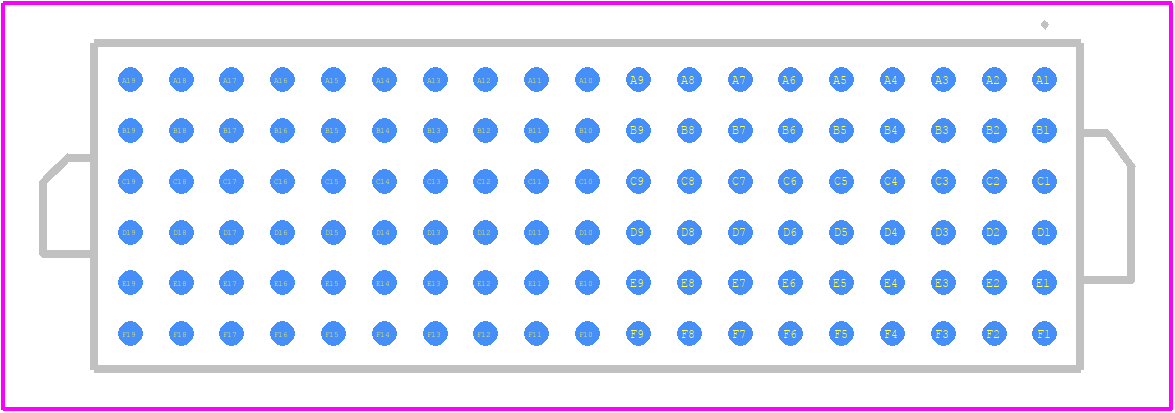 ASP-103612-04 - SAMTEC PCB footprint - Other - Other - ASP-103612-04-4
