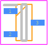 STS232712B451 - Eaton PCB footprint - SOT23 (3-Pin) - SOT23 (3-Pin) - STS232712B451