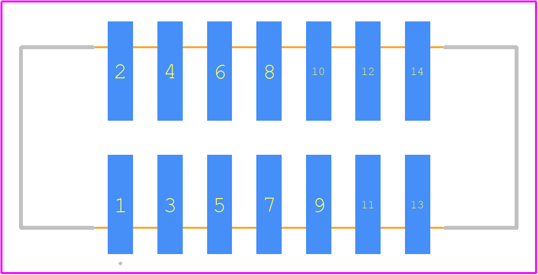 HTST-107-01-F-DV-TR - SAMTEC PCB footprint - Other - Other - HTST-107-01-F-DV-TR-3