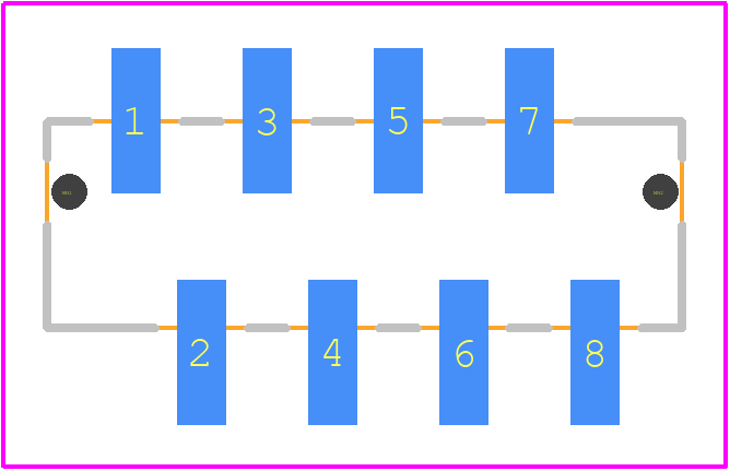 292230-8 - TE Connectivity PCB footprint - Other - Other - 292230-8-3