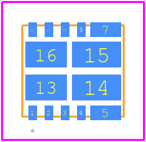 DMHT10H032LFJ-13 - Diodes Incorporated PCB footprint - Other - Other - V-DFN5045-12 (Type C)