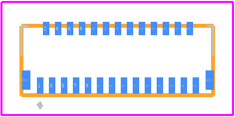 FH26W-27S-0.3SHW(60) - Hirose PCB footprint - Other - Other - FH26W-27S-0.3SHW(60)-1
