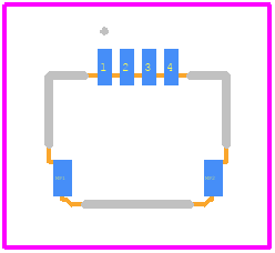 FFC2B28-04-G - GCT (GLOBAL CONNECTOR TECHNOLOGY) PCB footprint - Other - Other - FFC2B28-04-G-1