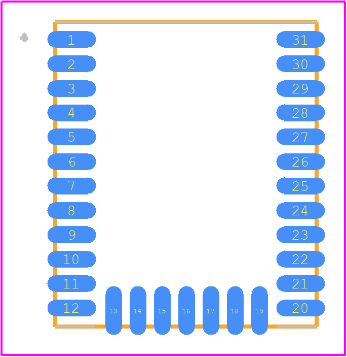BGX13P22GA-V21 - Silicon Labs PCB footprint - Other - Other - BGX13P22GA-V21-1