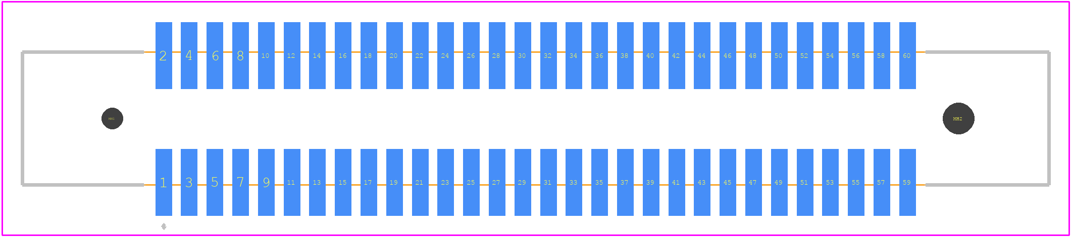 P50LE-060P1-SML-DA - 3M PCB footprint - Other - Other - P50LE-060P1-SML-DA-1