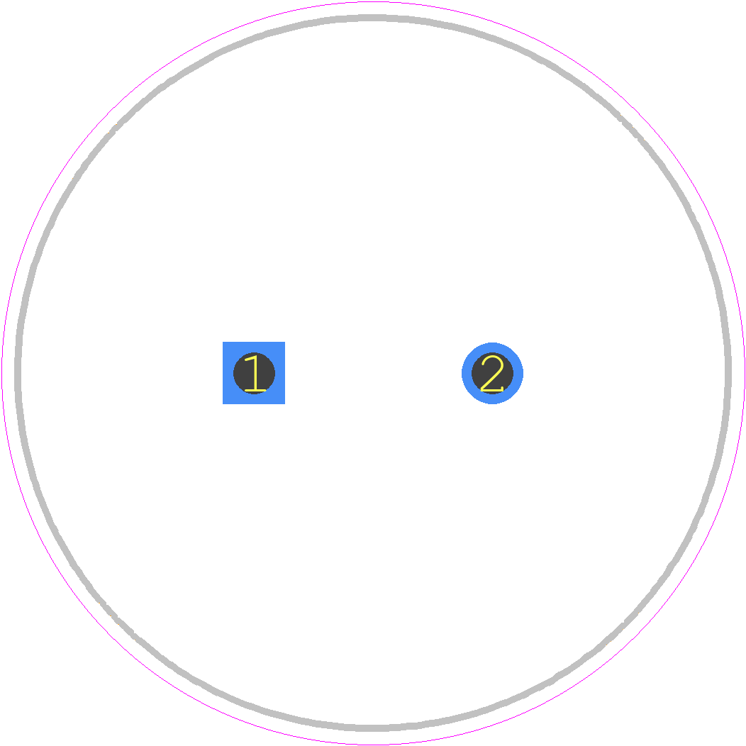 B41605A7518M008 - TDK PCB footprint - Capacitor, Polarized Radial Diameter - Capacitor, Polarized Radial Diameter - 25*40_008