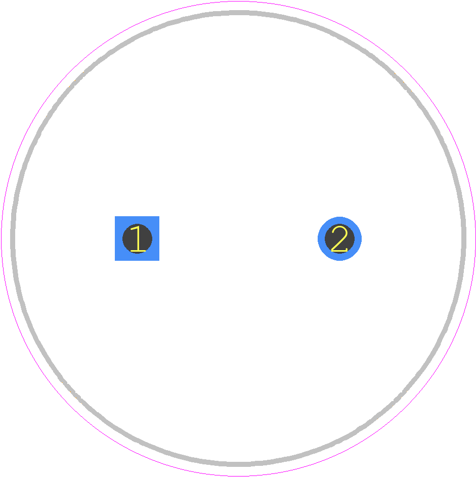 B41605B8278M008 - TDK PCB footprint - Capacitor, Polarized Radial Diameter - Capacitor, Polarized Radial Diameter - 22*40_-