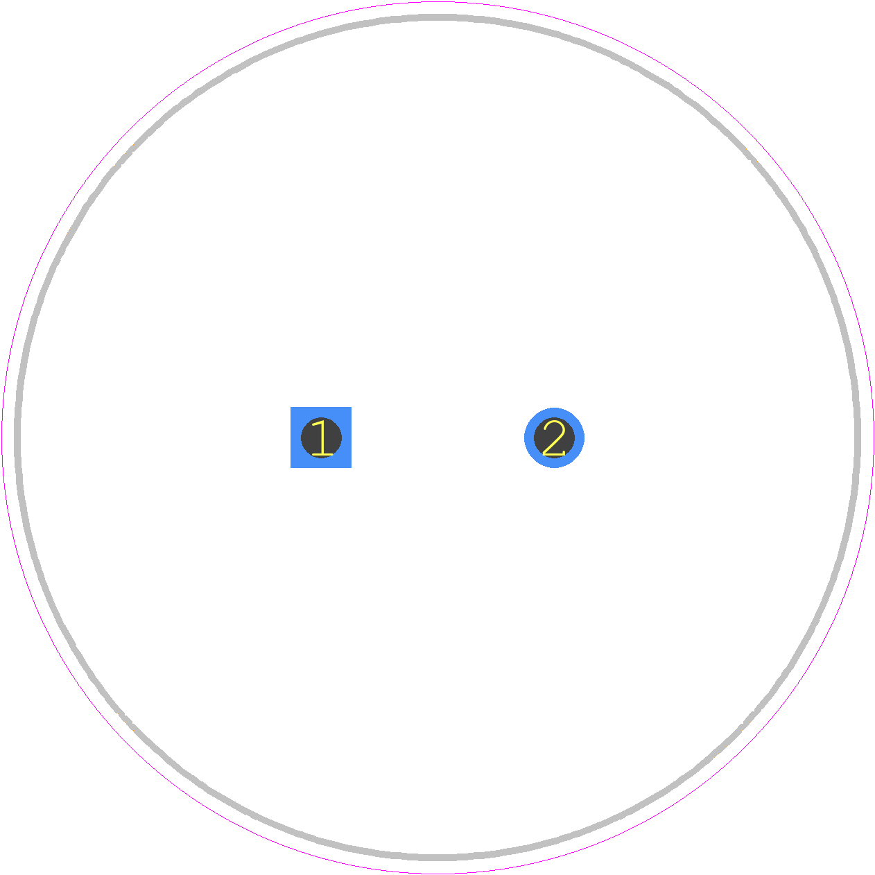 B41605C0688M009 - TDK PCB footprint - Capacitor, Polarized Radial Diameter - Capacitor, Polarized Radial Diameter - 30*50 Pitch 8.4