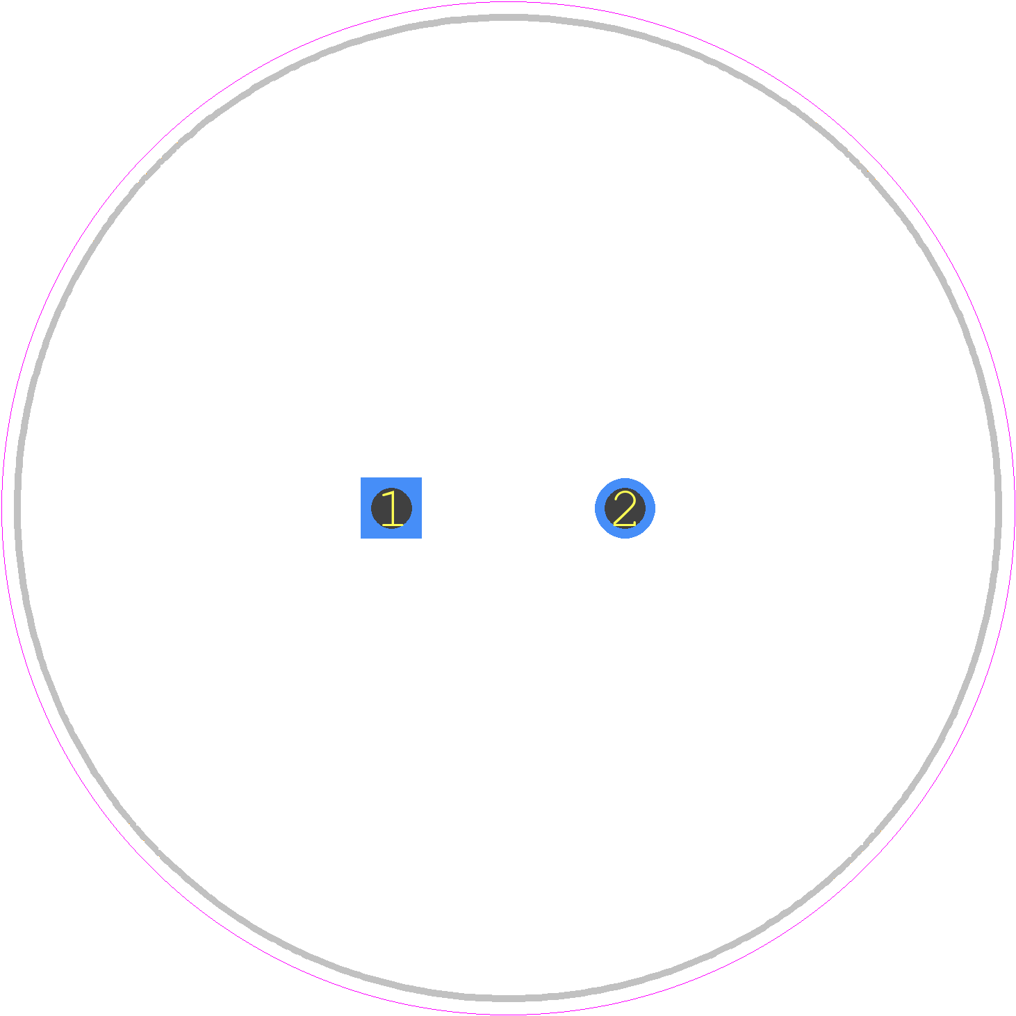 B41605E0109M008 - TDK PCB footprint - Capacitor, Polarized Radial Diameter - Capacitor, Polarized Radial Diameter - 35*50 pitch 8.4