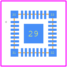 dsPIC33CK64MP102T-I/M6 - Microchip PCB footprint - Other - Other - 28-Lead Ultra Thin Plastic Quad Flat, No Lead Package (M6) - 4x4x0.6 mm Body [UQFN] With Corner Anchors
