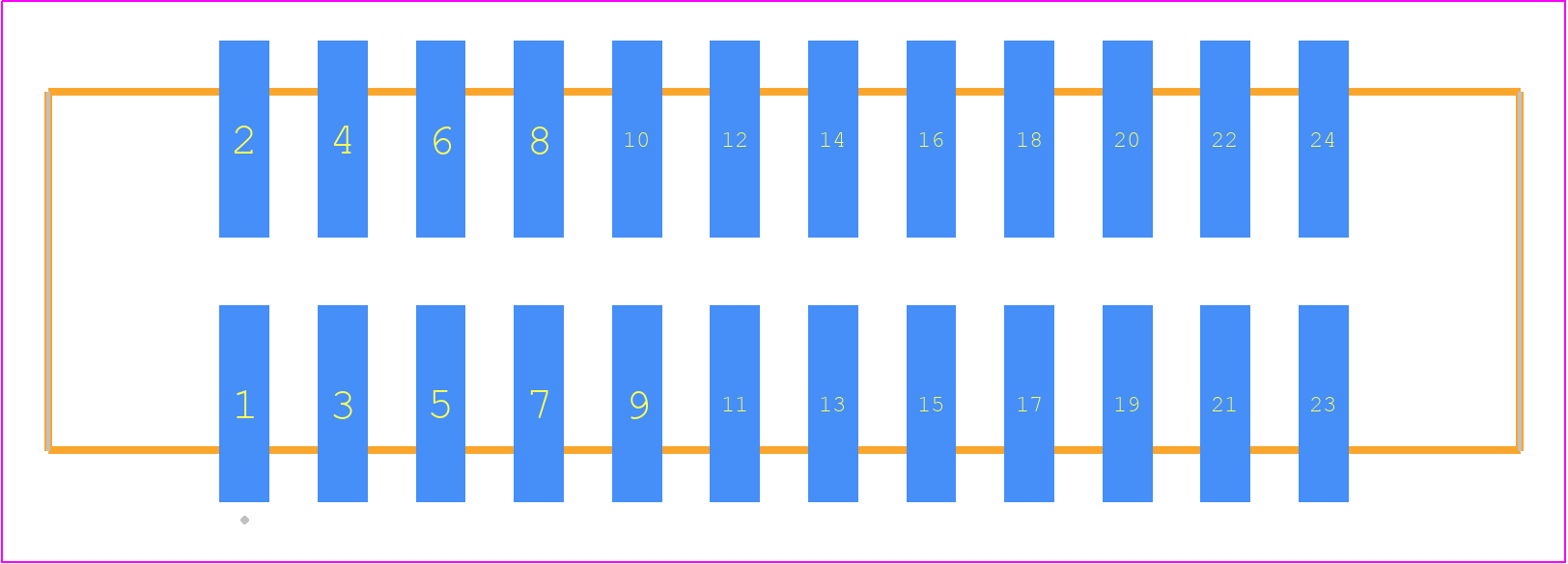 HTST-112-01-T-DV-P-TR - SAMTEC PCB footprint - Other - Other - HTST-112-01-YY-DV-P-TR