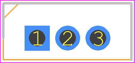 D45H2A - onsemi PCB footprint - Transistor Outline, Vertical - Transistor Outline, Vertical - TO-220