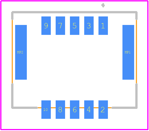 505433-1041 - Molex PCB footprint - Other - Other - 505433-1041-2