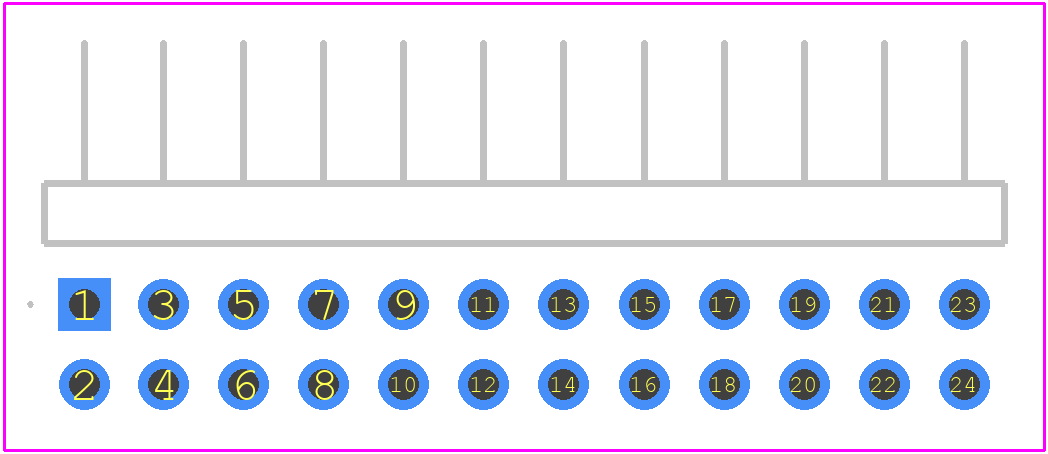 M22-2041246 - Harwin PCB footprint - Other - Other - M22-2041246-2