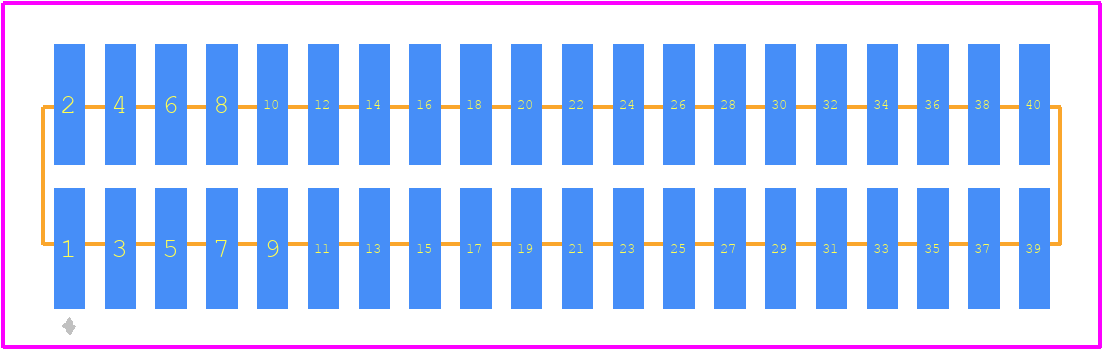 PH127-2X20MG - Useconn Electronics PCB footprint - Other - Other - PH127-2X20MG-2