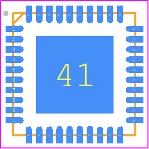 BM64070MUV - ROHM Semiconductor PCB footprint - Quad Flat No-Lead - Quad Flat No-Lead - VQFN040V6060_