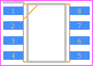 AP4953GM - Advanced PCB footprint - Small Outline Packages - Small Outline Packages - SO-8