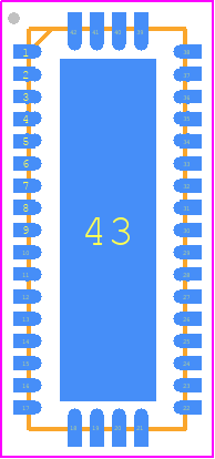 CBTL04083BBS,518 - NXP PCB footprint - Quad Flat No-Lead - Quad Flat No-Lead - SOT1144-1