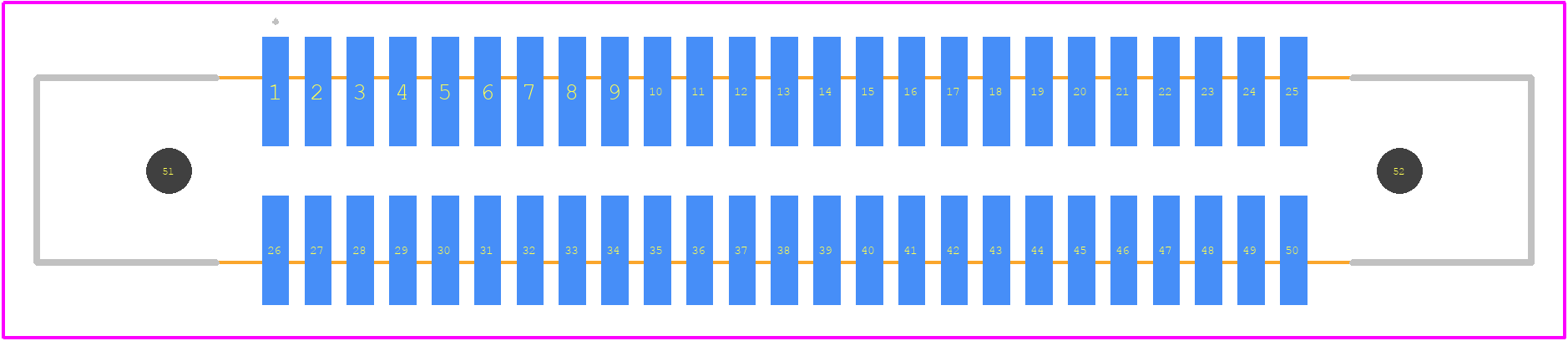 146839-4 - TE Connectivity PCB footprint - Other - Other - 146839-4-3