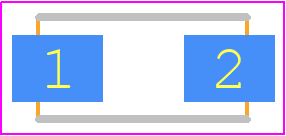 BZG04-220-M3-08 - Vishay PCB footprint - Diodes Moulded Non Polarised - Diodes Moulded Non Polarised - SMA (DO-214AC)+