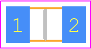 CRF1206-FZ-R025ELF - Bourns PCB footprint - Resistor Chip - Resistor Chip - CRF1206