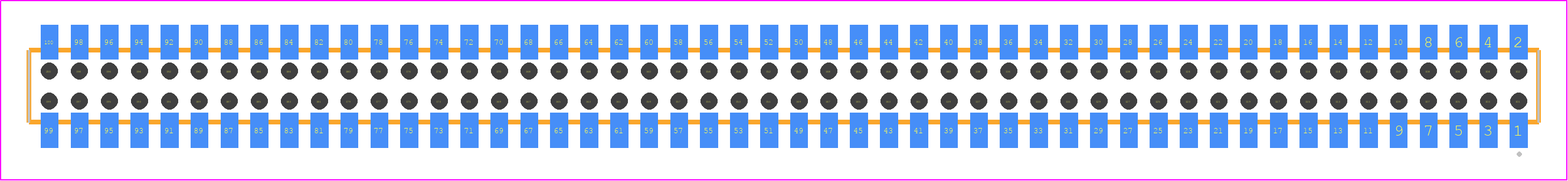 CLP-150-02-F-D-BE - SAMTEC PCB footprint - Other - Other - CLP-150-02-XXX-D-BE