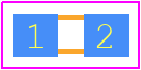 HVCB0603FDD500M - Stackpole Electronics, Inc. PCB footprint - Resistor Chip - Resistor Chip - HVC0603
