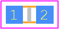 SF-0603HI150F-2 - Bourns PCB footprint - Fuses Chip - Fuses Chip - SF-0603HI150F-2