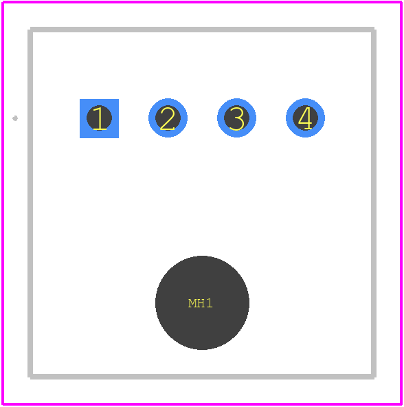 1744446-4 - TE Connectivity PCB footprint - Other - Other - 1744446-4-1