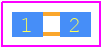 CRGP0402F18R - TE Connectivity PCB footprint - Resistor Chip - Resistor Chip - CRGP0402