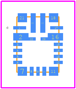 MAX20812AFH+T - Analog Devices PCB footprint - Other - Other - F213A4F+1_2021