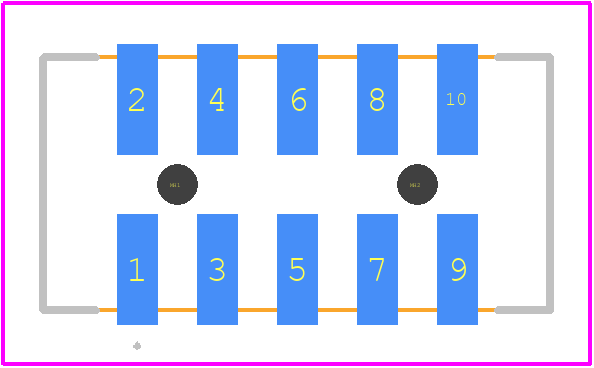 151118-0660 - Molex PCB footprint - Other - Other - 151118-0660-2
