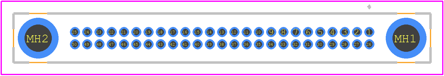 A221Y50V22 - Nicomatic PCB footprint - Other - Other - A221Y50V22-1