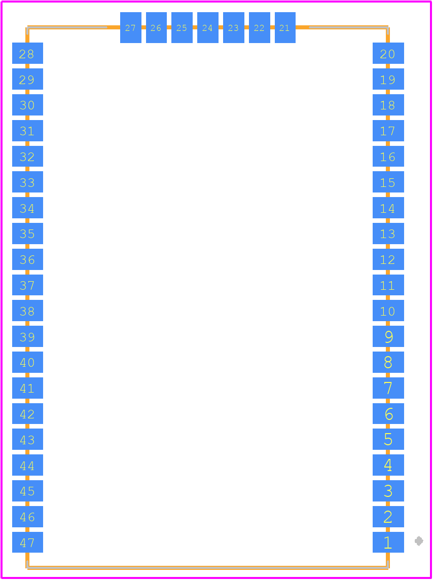 RN2483A-I/RM105 - Microchip PCB footprint - Other - Other - RN2483A-I/RM104-3