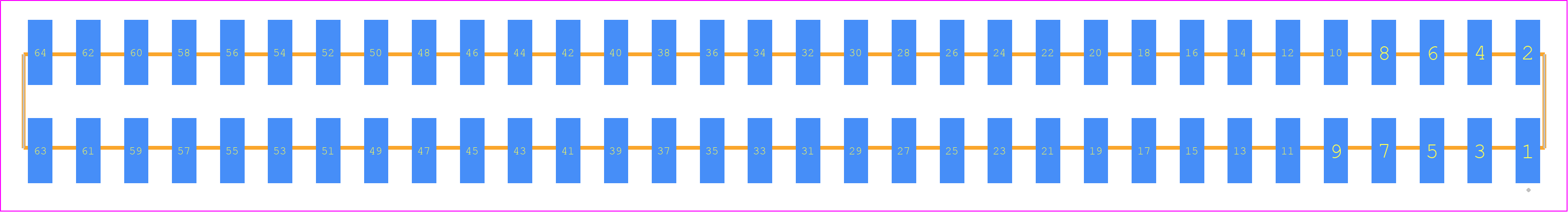 SSW-132-22-G-D-VS - SAMTEC PCB footprint - Other - Other - SSW-132-22-XXX-D-VS