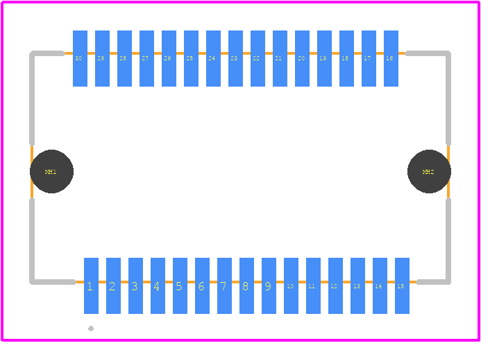 0744410007 - Molex PCB footprint - Other - Other - 0744410007