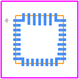 BQ25672RQMR - Texas Instruments PCB footprint - Other - Other - RQM0029A_1