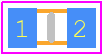 0603Y0500221JCT - Knowles PCB footprint - Capacitor Chip Non-polarised - Capacitor Chip Non-polarised - SIZE CODE 0603