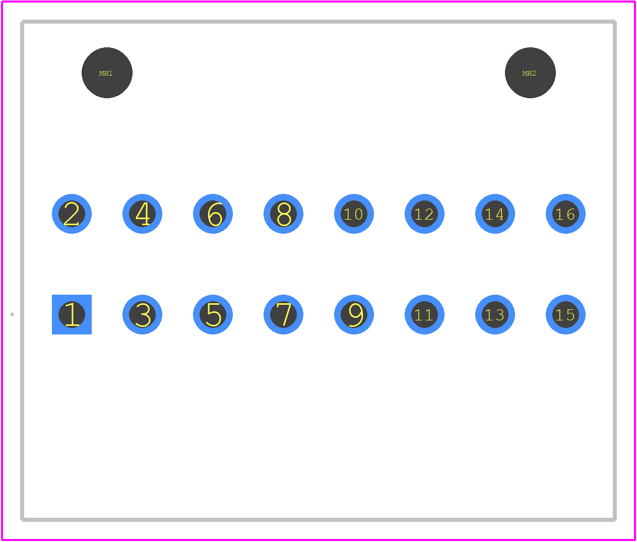 1633640000 - Weidmüller PCB footprint - Other - Other - 1633640000
