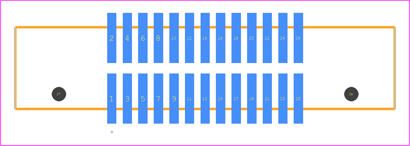 EHF-113-01-H-D-SM-LC - SAMTEC PCB footprint - Other - Other - EHF-113-01-XX-D-SM-LC