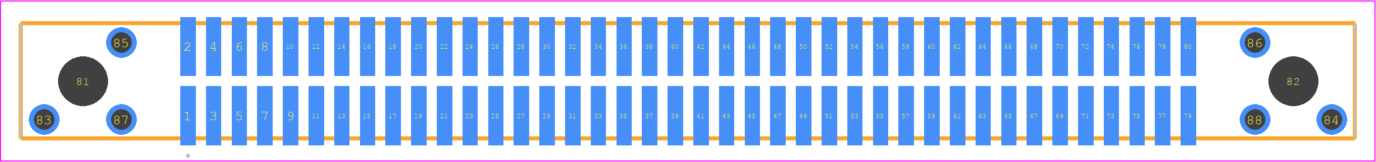 TFM-140-02-L-D-DS - SAMTEC PCB footprint - Other - Other - TFM-140-02-L-D-DS