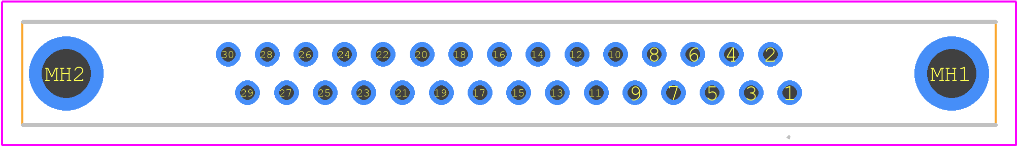 RM222-030-201-5500 - Molex PCB footprint - Other - Other - RM222-030-201-5500-1