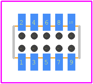CLM-105-02-F-D-BE - SAMTEC PCB footprint - Other - Other - CLM-105-02-F-D-BE-2