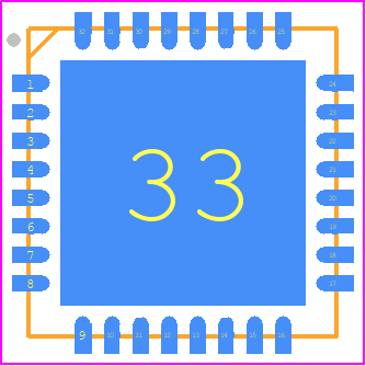 AMIS30622C6228G - onsemi PCB footprint - Quad Flat No-Lead - Quad Flat No-Lead - AMIS30622C6228G