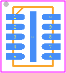 LT8618EDDB#WTRMPBF - Analog Devices PCB footprint - Small Outline No-lead - Small Outline No-lead - 10-Lead Plastic DFN (3mm × 2mm) COL